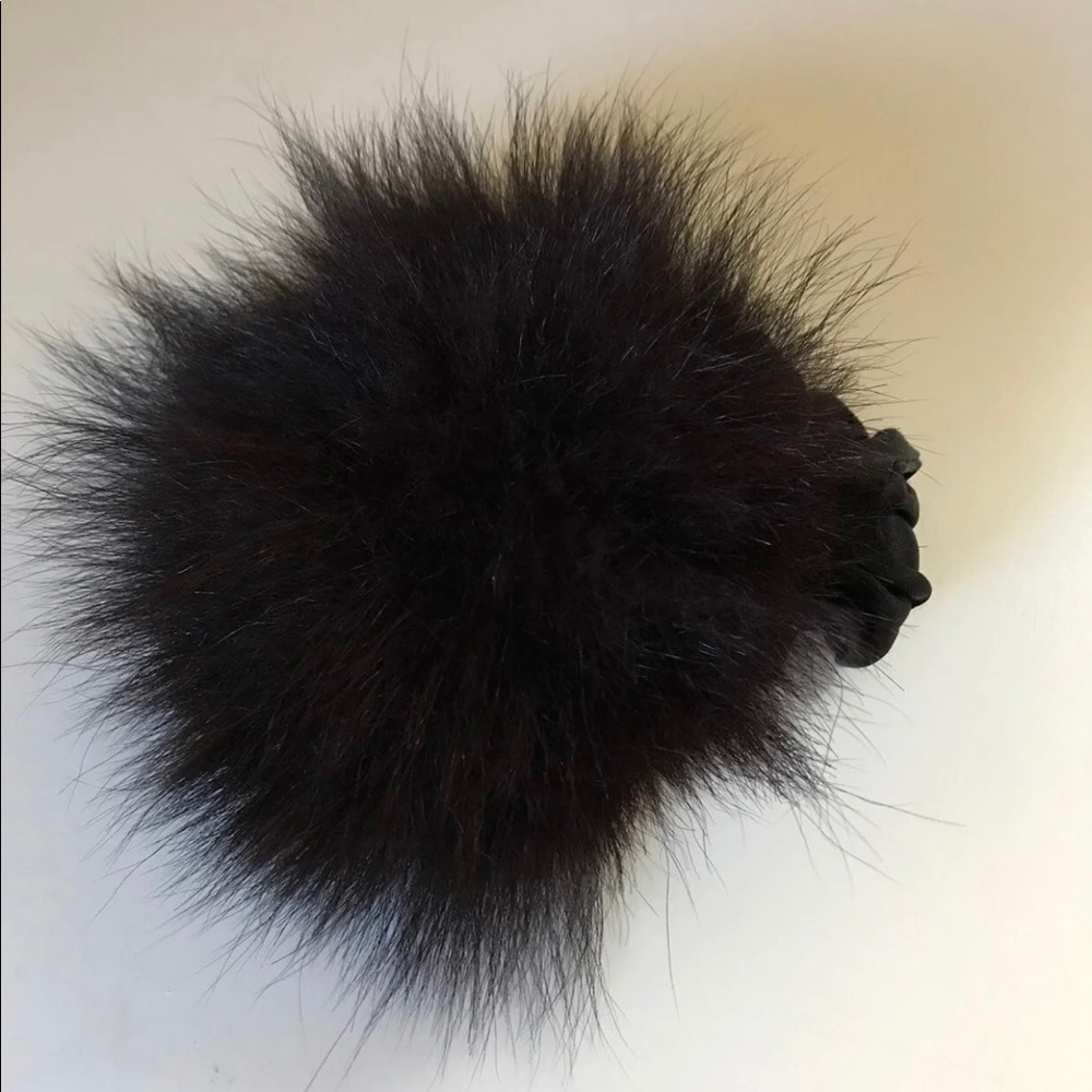 Fur Pom Pom Scrunchie
